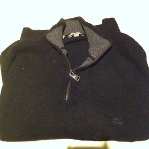 Black wool men's Burberry sweater