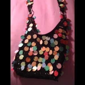 Crochet Glamour  Purse- colorful
