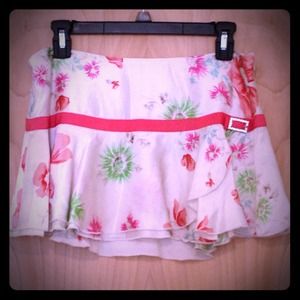 Abercrombie & Fitch floral print flowy mini skirt
