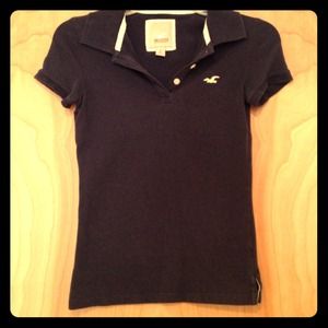 Navy Blue Hollister Co. polo shirt