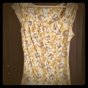 BR Rose printed top and polka dot dress and BR top