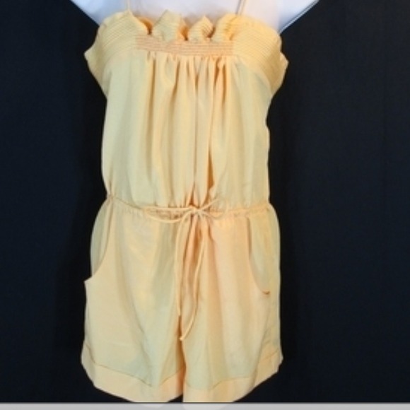 Thistlepearl Yellow Romper (urban outfitters)