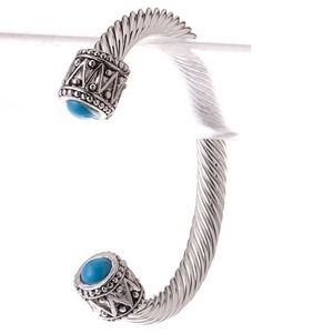 918 Jewelry - Silver Cable Cuff 918 Jewelry - Silver Cable Cuff