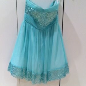 New Tiffany's Blue Sequin Dress