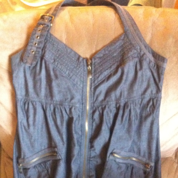 Grey Babydoll Dress