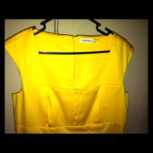 ☀Reserved ☀Bright yellow pinup style dress