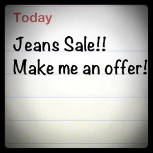 Sale on all jeans!