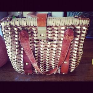 Vintage straw bag