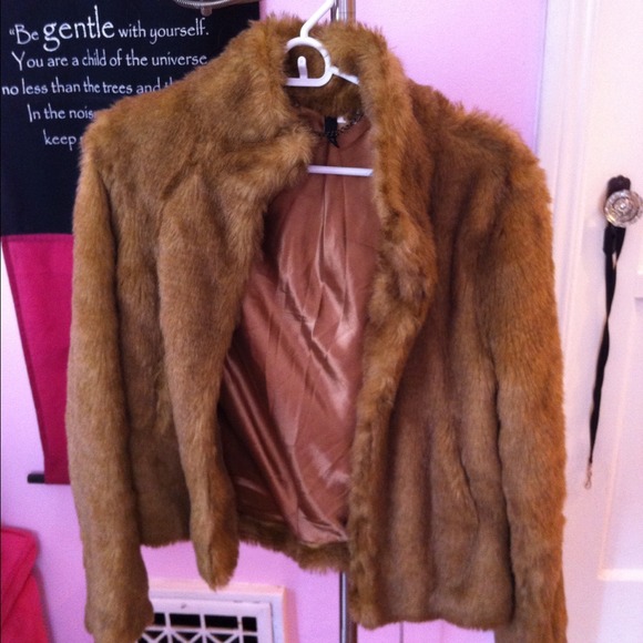Faux fur jacket from H&M! Great condition!
