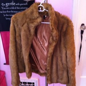 Faux fur jacket from H&M! Great condition!