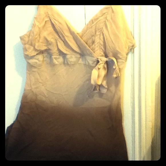 Brown shaded tank top
