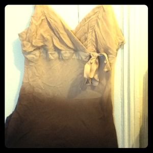 Brown shaded tank top