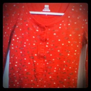 Long sleeve red shirt