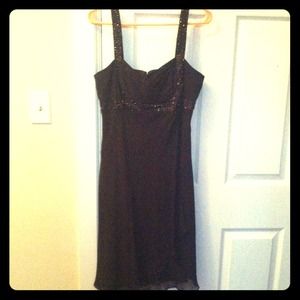 Chocolate Brown cocktail dress.