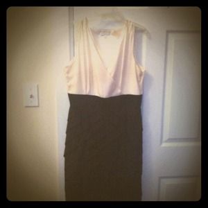 Black and white cocktail dress