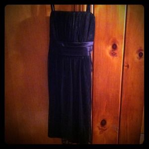 Black lace and sequined special occasion dress