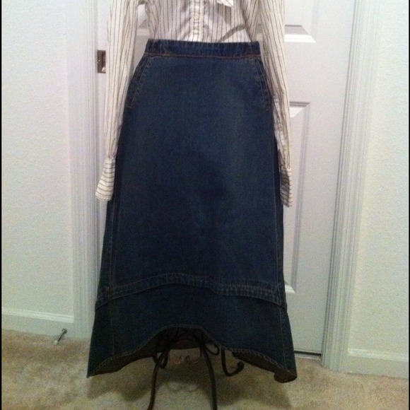 GAP Long Denim Skirt