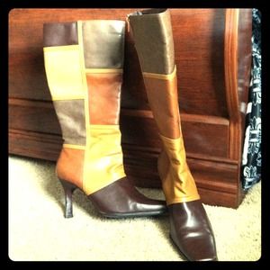 Shades of Brown Leather Heeled Boots!