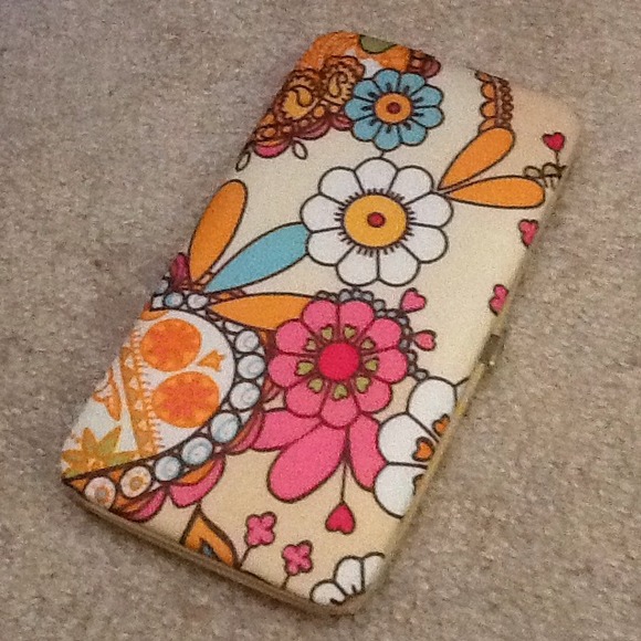 Colorful flower wallet