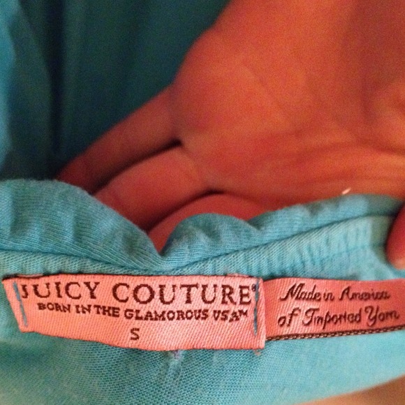 Juicy couture teal 1shoulder flirty ruffle dress - Picture 4 of 4