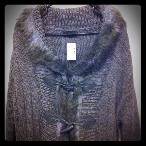 Long knit sweater