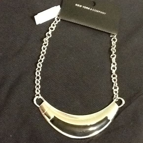 Brand new! Black and silver collar necklace!
