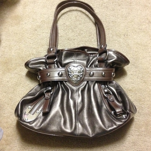 Reserved!  Kathy Van Zeeland bronze/silver purse!