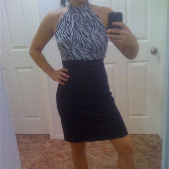 SOLD Zebra print dress. Great for work!