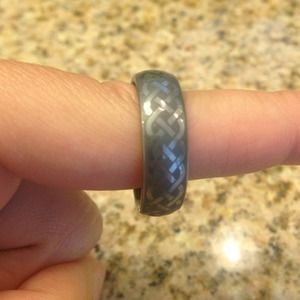 Mens Tungston carbide wedding band