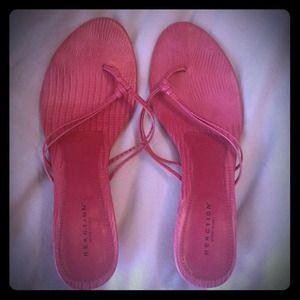 Pink kitten heal sandals barely worn