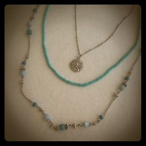 Turquoise Three Layer Necklace