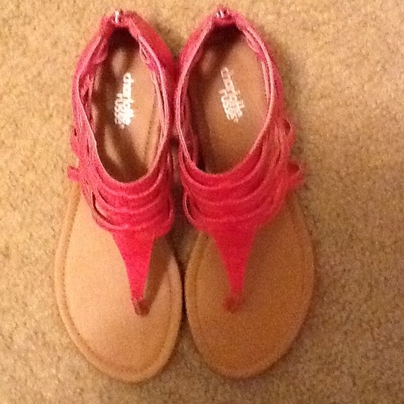 **SOLD**Coral sandals