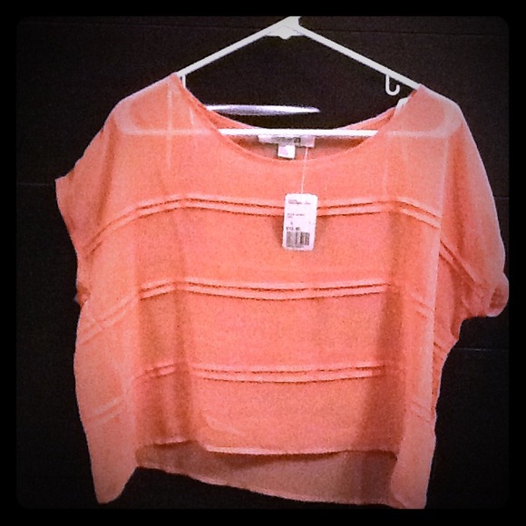 **SOLD**Sheer coral top