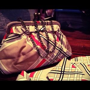 GAP Clutches & Wallets - New clutch/handbag with matching scarf GAP Clutches & Wallets - New clutch/handbag with matching scarf