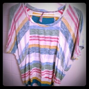 Multicolor Striped Crop Top