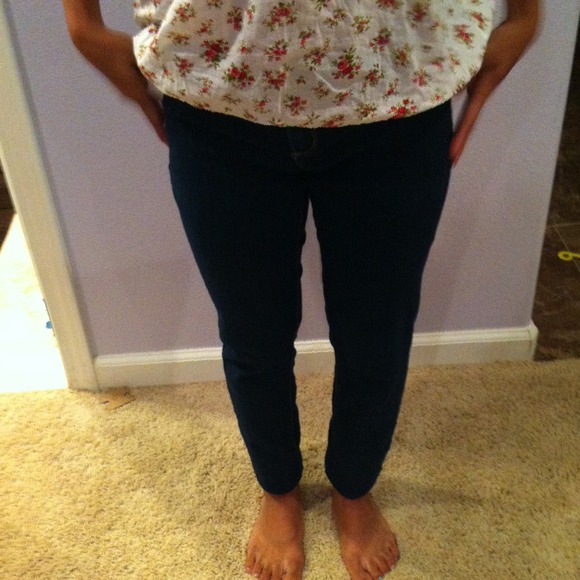 Dark blue skinny jeans
