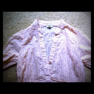 Anthropologie Tops - Anthropologie Odille Peach Button Tunic Anthropologie Tops - Anthropologie Odille Peach Button Tunic