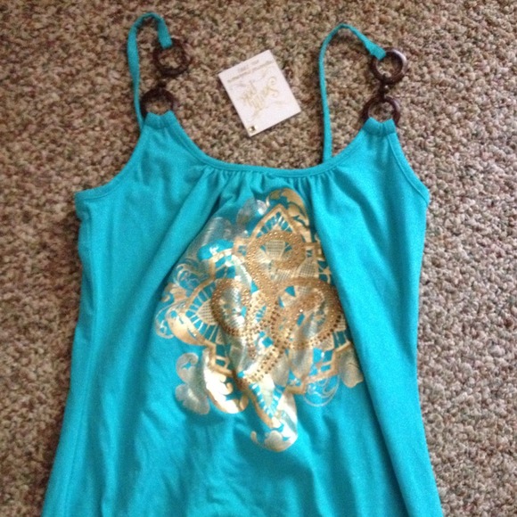 South Pole turquoise tank