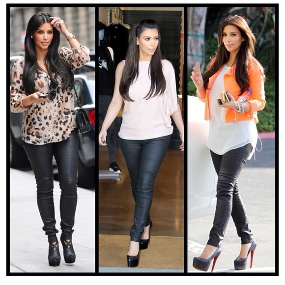Washburn faux leather jeggings.