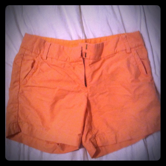 J crew 5" coral chino shorts.