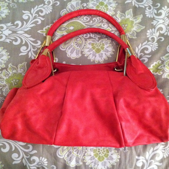 Bright coral bag!