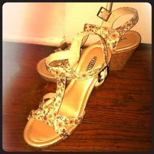 Sbicca Sydney Floral Wedges