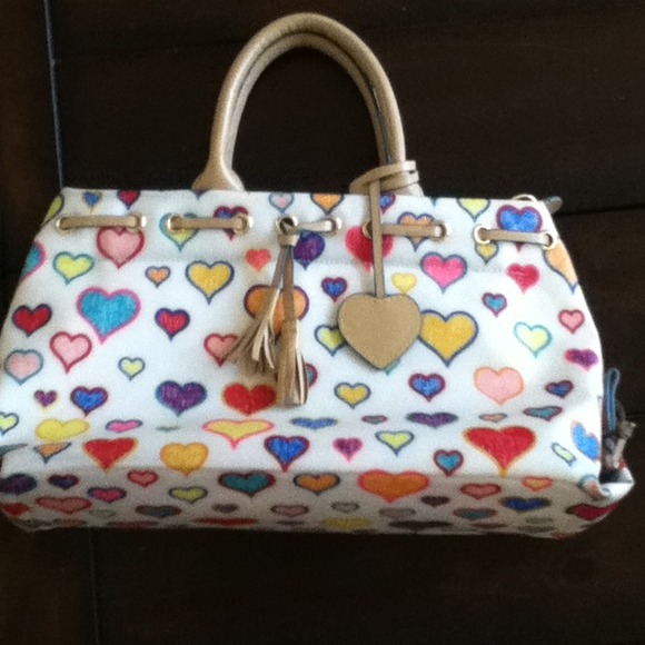 REDUCED Cute, colorful hearts purse
