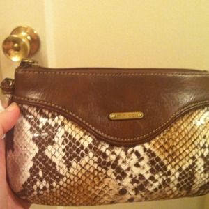 Brown Leopard Clutch