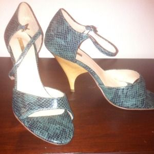 Faux croc sandals