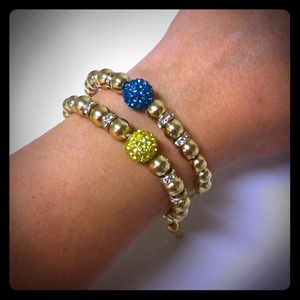 241745 Jewelry - Topaz/Turquoise Ball Bracelet 241745 Jewelry - Topaz/Turquoise Ball Bracelet