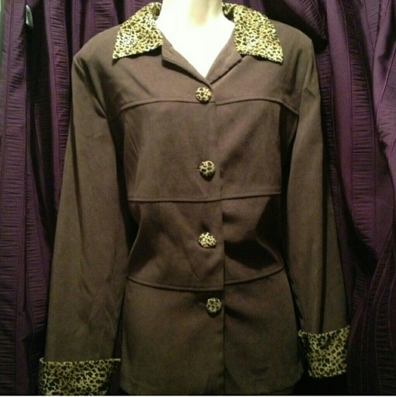 LEOPARD PRINT BLAZER - Picture 3 of 4