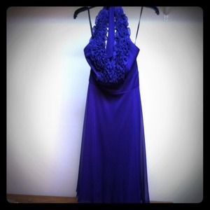 Purple halter dress
