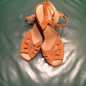 SOLD  Golden colored Suede...Size 81/2
