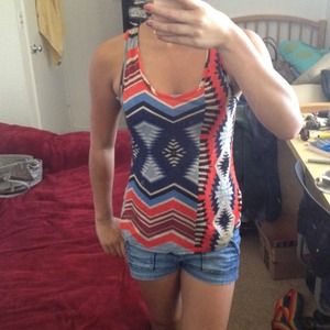Tribal print tank top